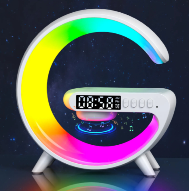 5IN1 Smart wireless Charger Table Lamp Bluetooth Speaker